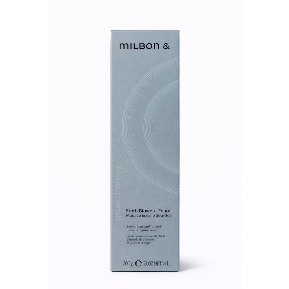 Milbon & Monochromatic Froth Blowout Foam 7.1oz – Volume, Frizz Control